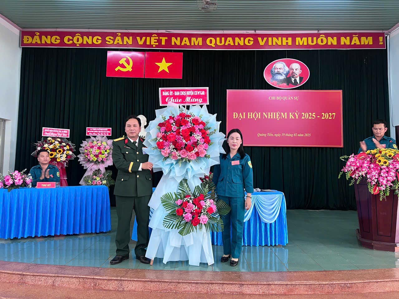Chi bộ Quân sự xã Quảng Tiến tổ chức Đại hội Chi bộ nhiệm kỳ 2025-2027